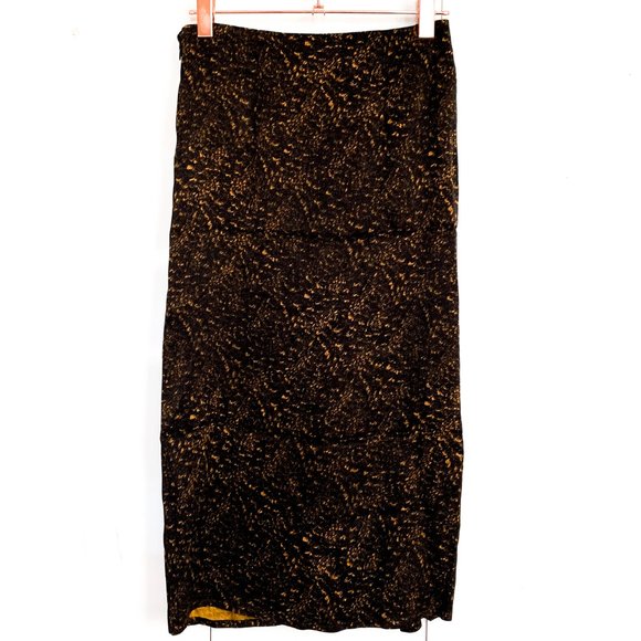 NWT & OTHER STORIES print draped midi skirt 4 - Picture 2 of 8